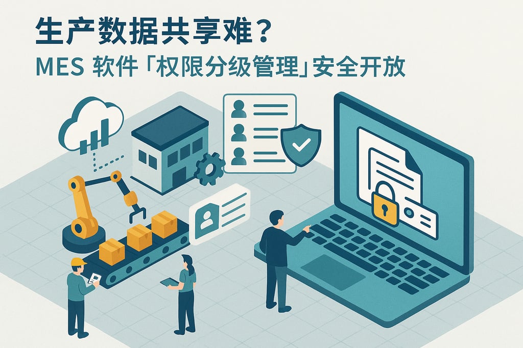 生产数据共享难？MES 软件「权限分级管理」安全开放